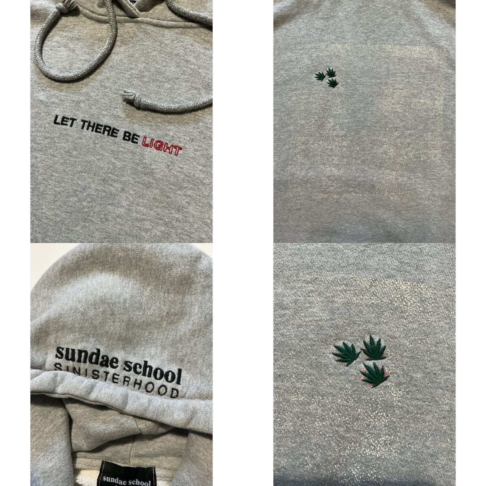 Sundae School VINTAGE Sundae School Sinisterhood Let There Be Light Gray Pullover Hoodie Mens L Size US L / EU 52-54 / 3 - 8 Thumbnail