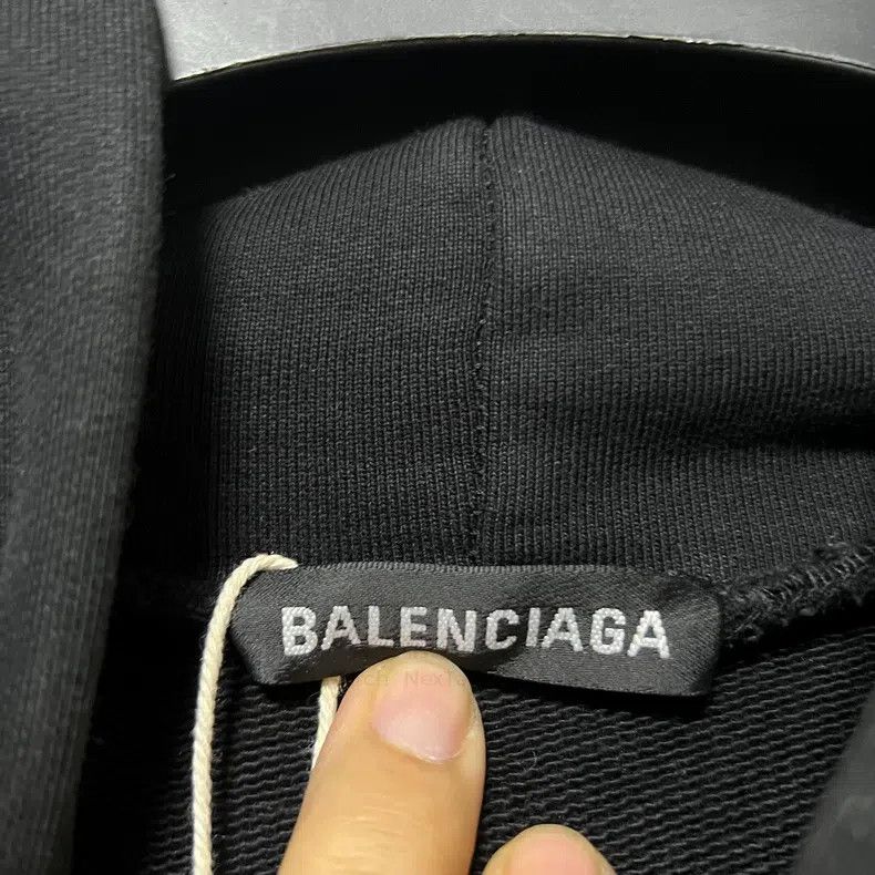 Balenciaga Balenciaga Black Letter Logo Hoodie Size US XS / EU 42 / 0 - 3 Thumbnail