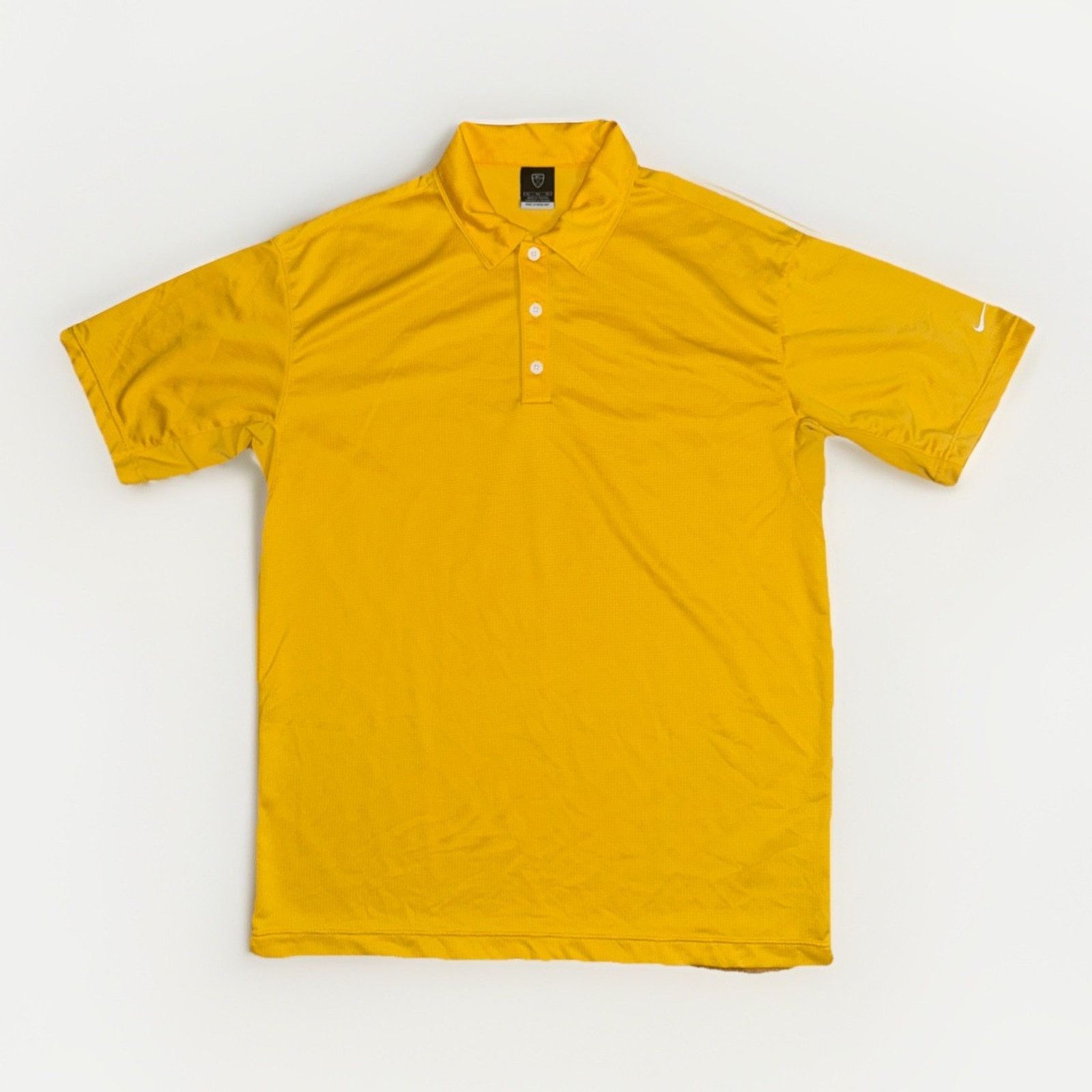 Nike Nike Sphere Dry Golf Polo Shirt XL Yellow Dri-Fit 23x30 Size US XL / EU 56 / 4 - 1 Thumbnail