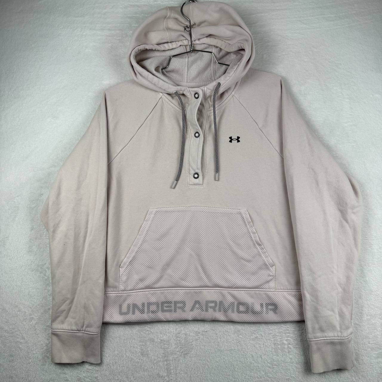 Under Armour Under Armour UA Rival Fleece Mesh Hoodie Women Medium Pink Size M / US 6-8 / IT 42-44 - 1 Thumbnail