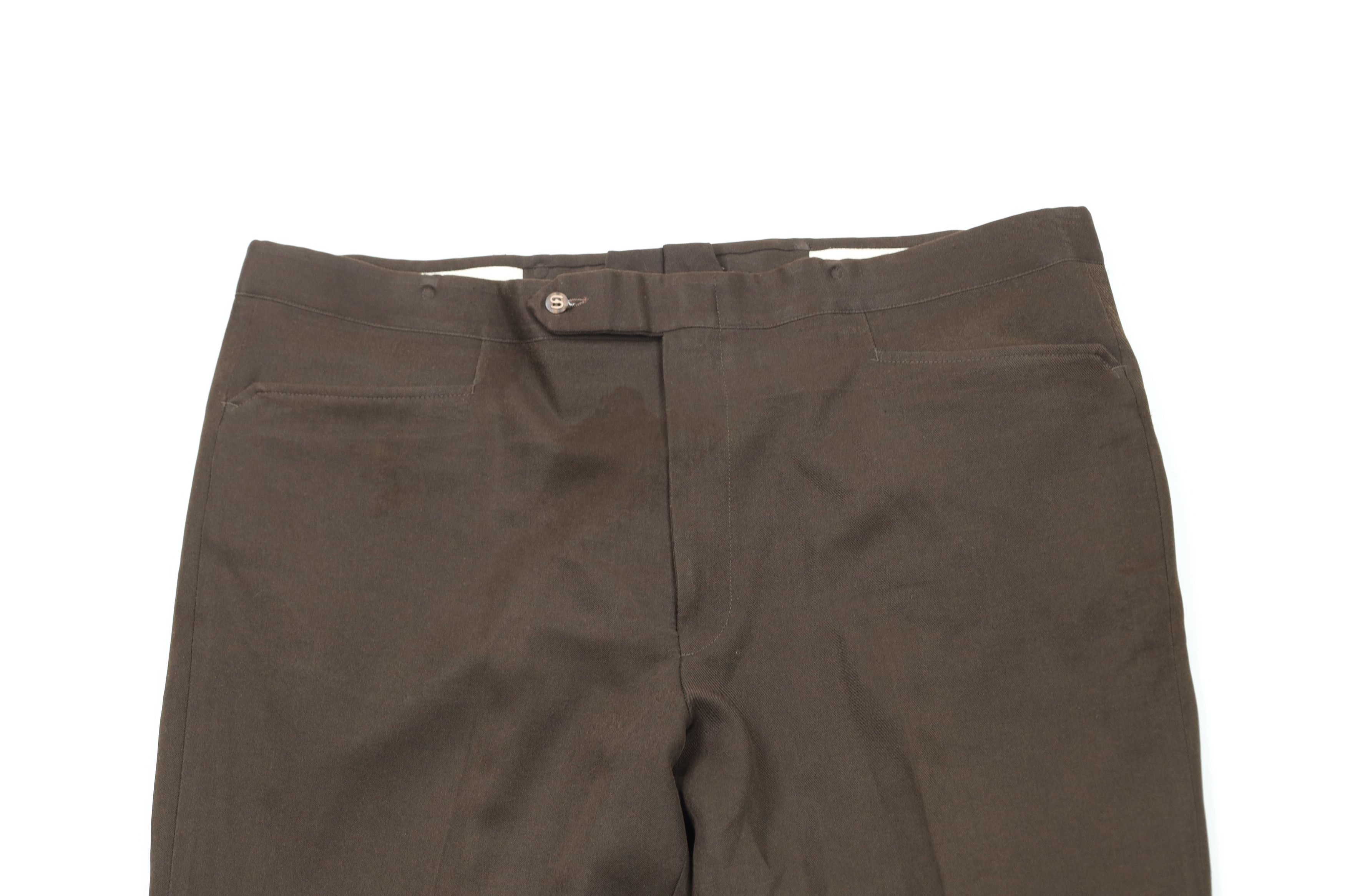 Vintage Vintage 70s Streetwear Knit Wide Leg Chino Pants Brown USA Size US 42 / EU 58 - 2 Thumbnail