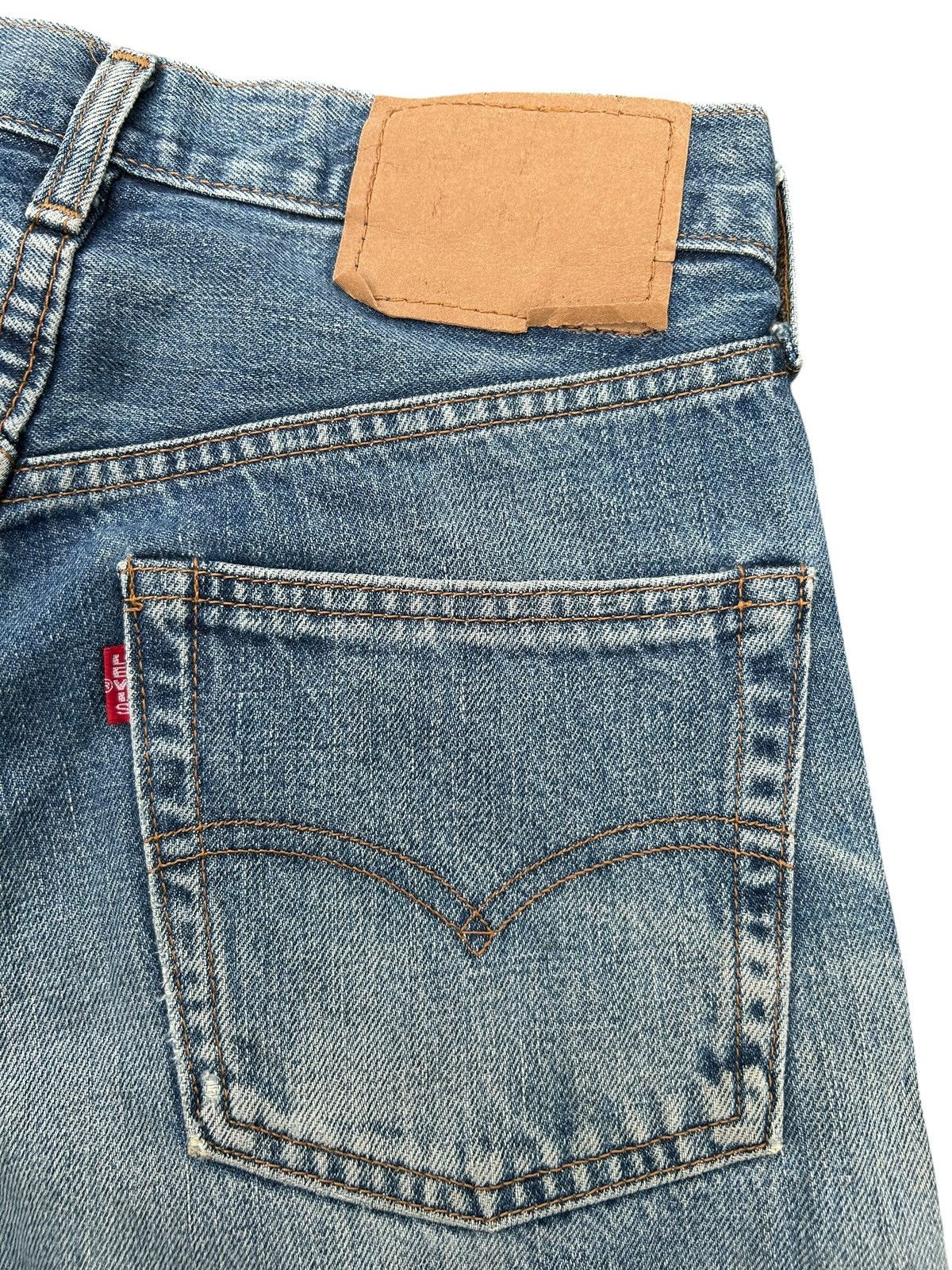 Kapital Vintage Levis Big E Selvedge Distressed Denim Jeans Size US 28 / EU 44 - 10 Thumbnail