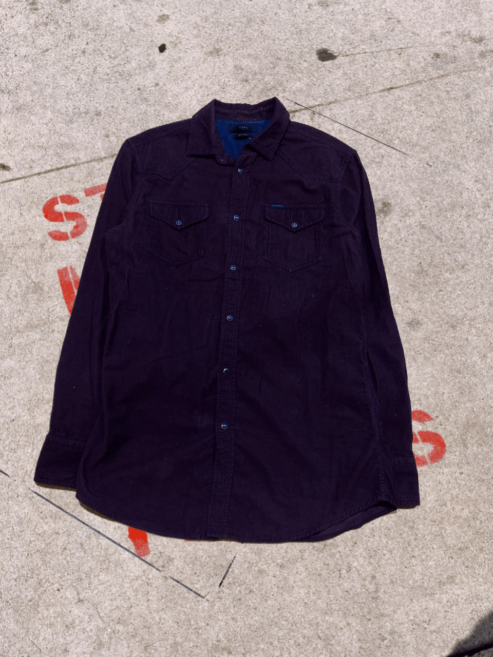 Diesel Archive Diesel Distressed Rare Button Up Shirt Size US M / EU 48-50 / 2 - 1 Thumbnail