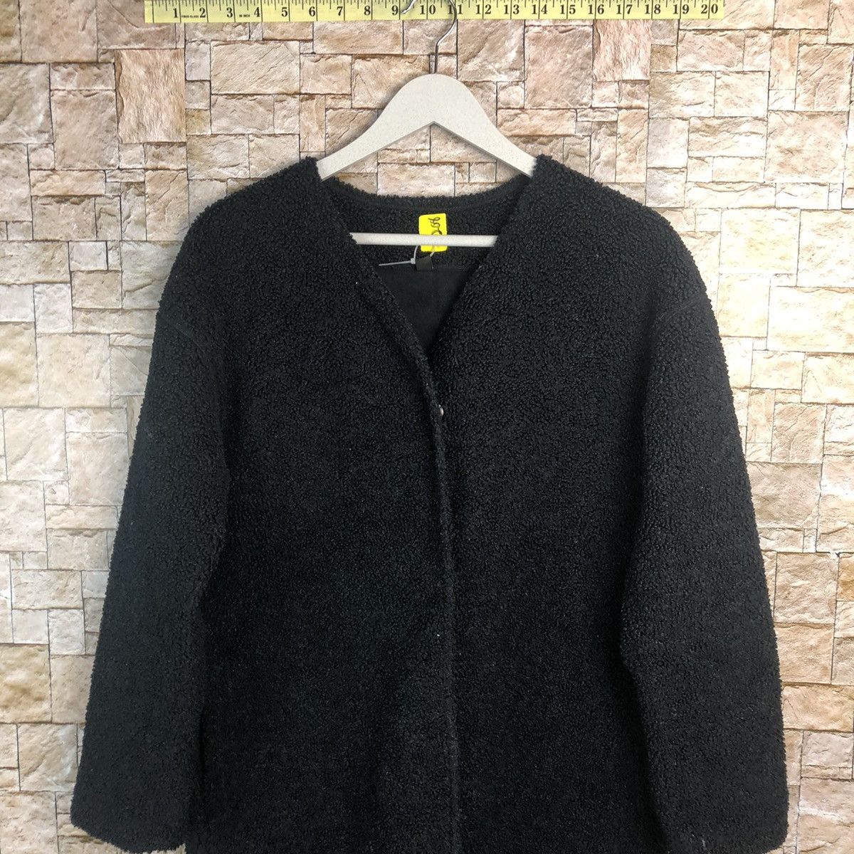 Homespun Knitwear Uniqlo Black Cardigan fleece Knitwear #A208 Size M / US 6-8 / IT 42-44 - 2 Thumbnail