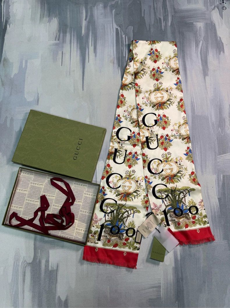 Gucci Gucci Flower double-sided silk 100th anniversary limited e Size ONE SIZE - 1 Thumbnail