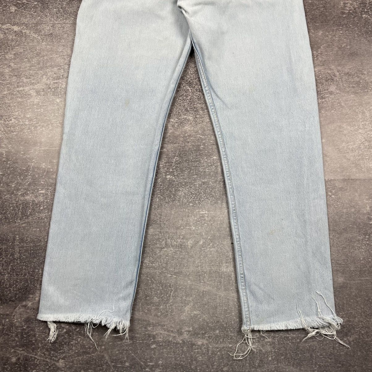 Levi's Vintage 90’s Distressed Levis 501 Size US 34 / EU 50 - 3 Thumbnail