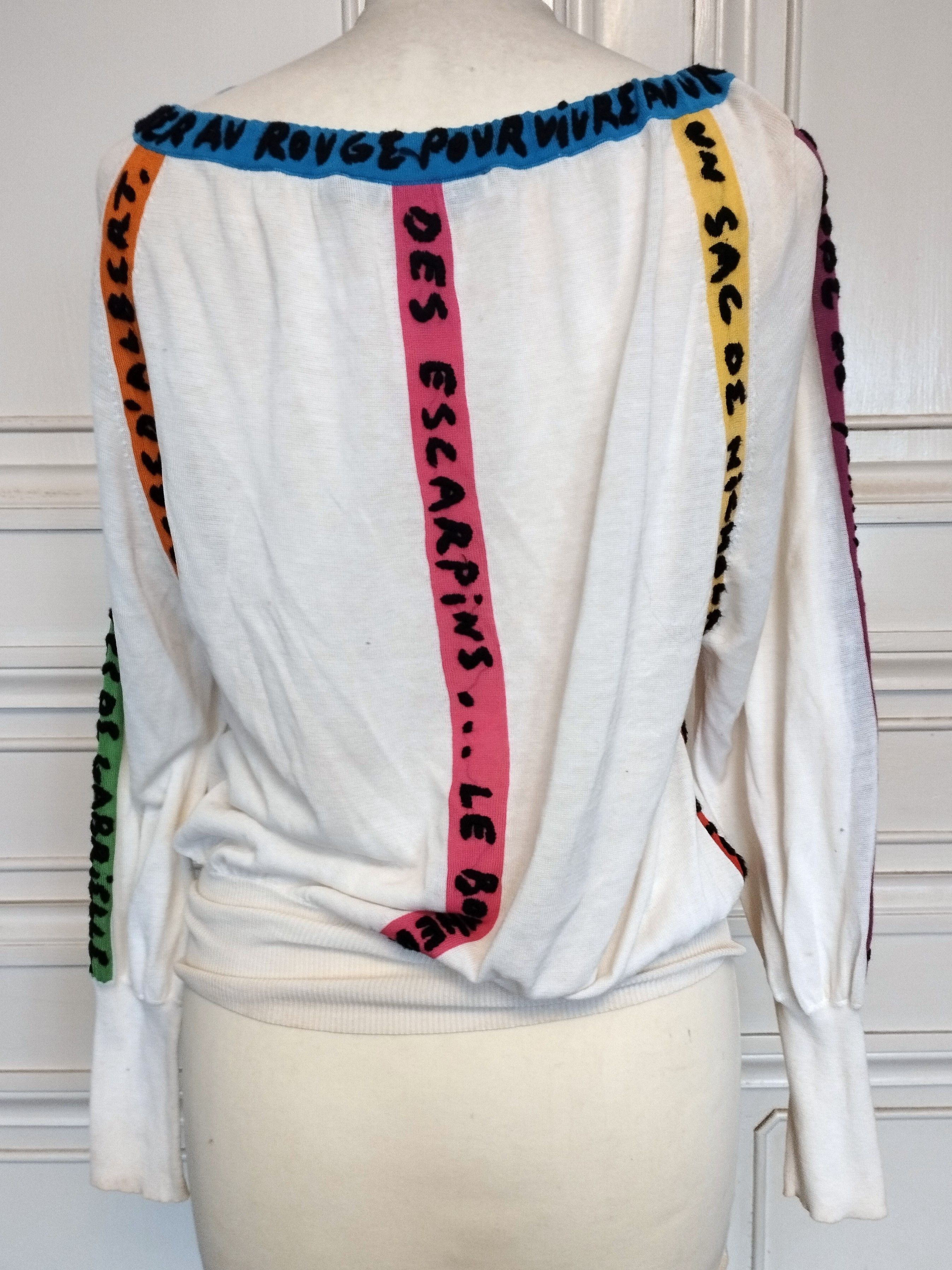 Jean Charles De Castelbajac Jean Charles de Castelbajac Pull Collector T S/M Size S / US 4 / IT 40 - 4 Thumbnail