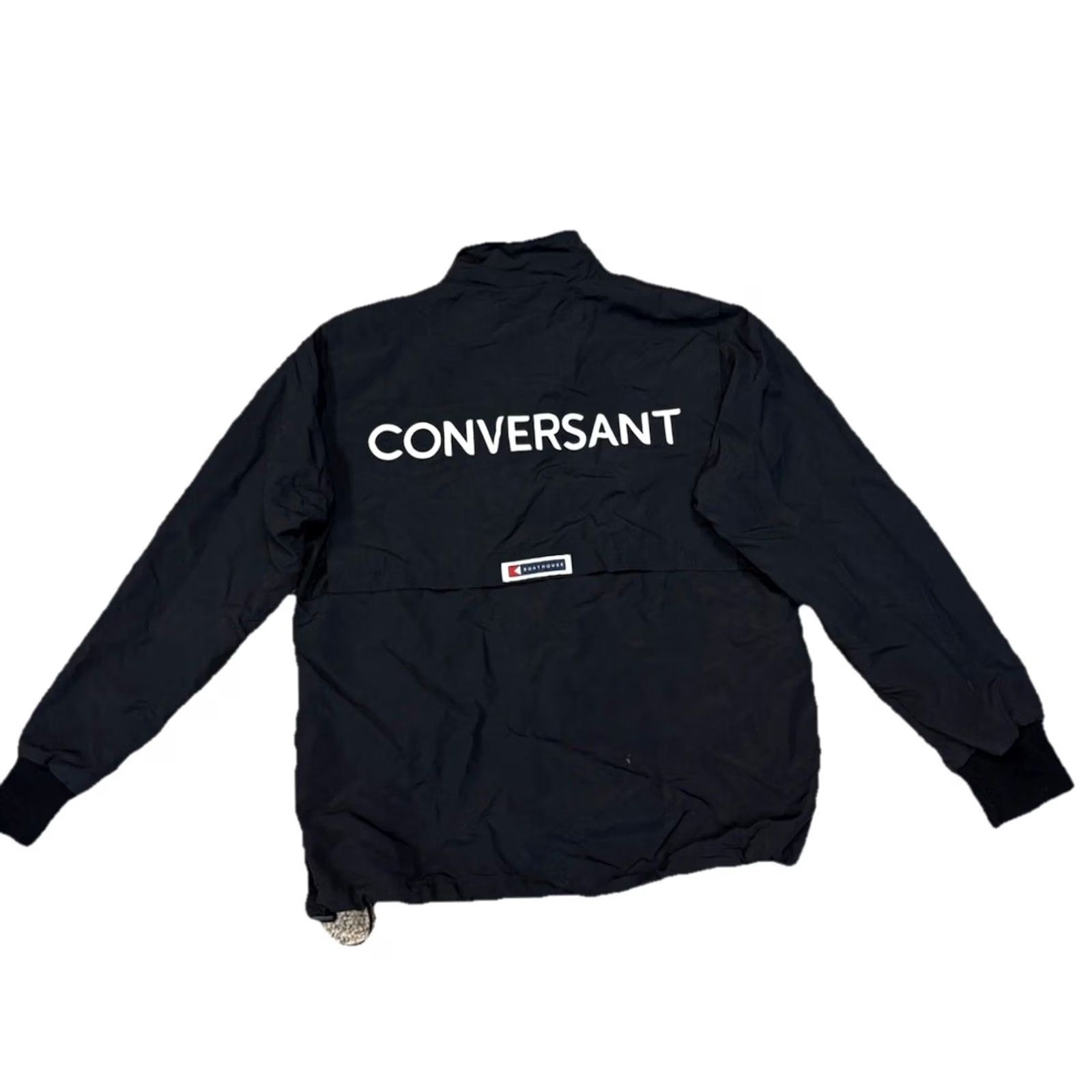 Vintage Boathouse Windbreaker Jacket Womens M Black Lined Vented Breathable Sailing Jacket Hooded Full Zip Pockets All Seasons Athletic Regular Womens Size M / US 6-8 / IT 42-44 - 4 Thumbnail
