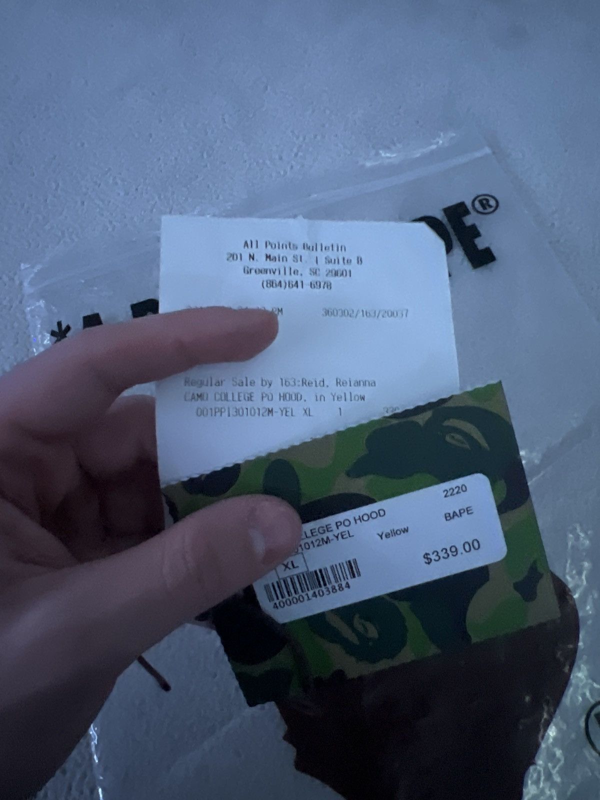 Bape Bape 1st camo pullover hoodie yellow Size US XL / EU 56 / 4 - 16 Thumbnail
