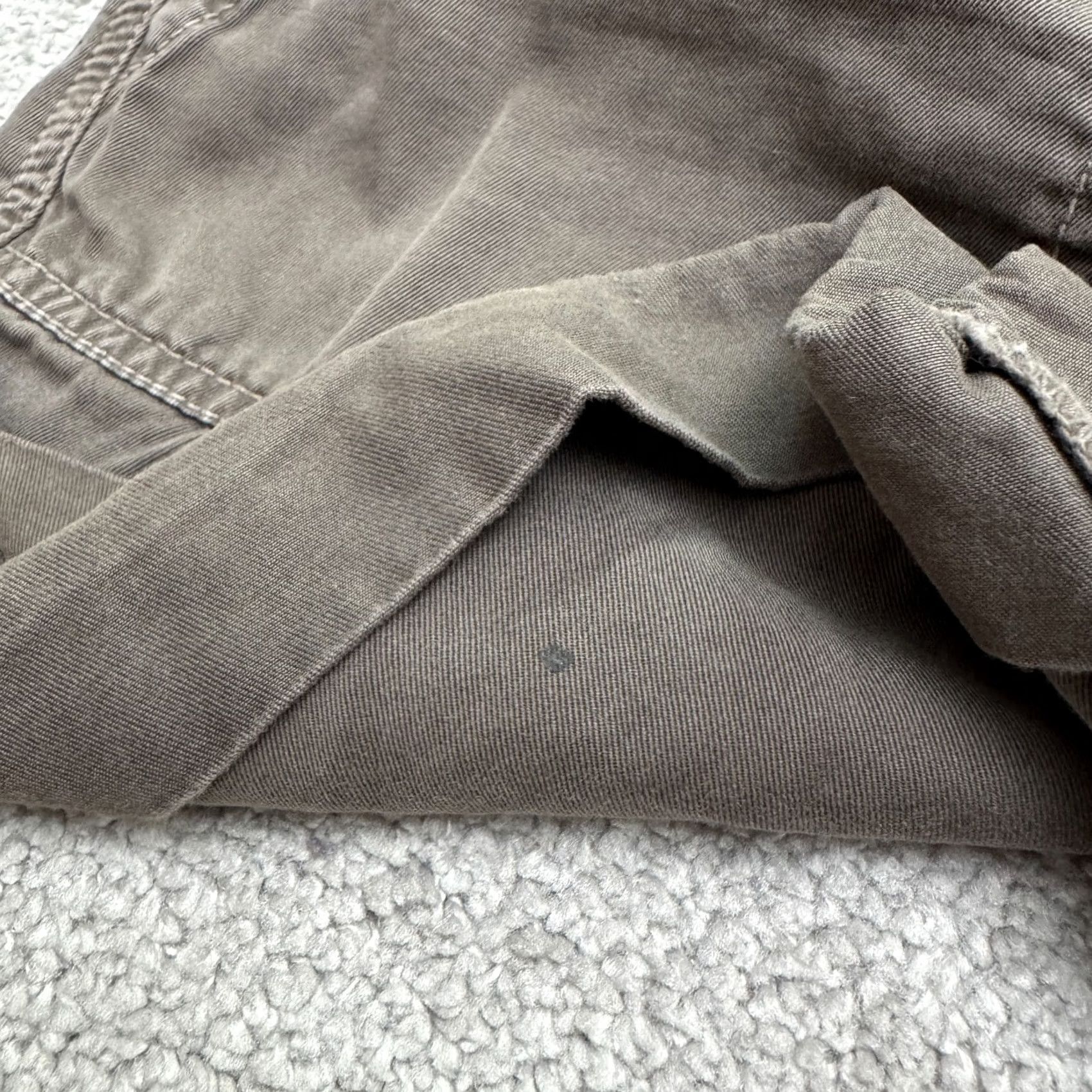 Vince Vince 100% Cotton Fatigue Shorts Womens 26 Dark Brown Mid Rise Casual Preppy Size 26" / US 2 / IT 38 - 5 Thumbnail