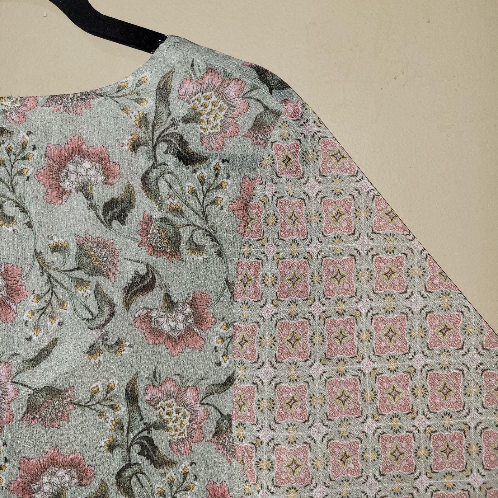 & Other Stories One World Top L Floral Sheer Sleeves Pom Pom Lightweight Size XL / US 12-14 / IT 48-50 - 7 Thumbnail