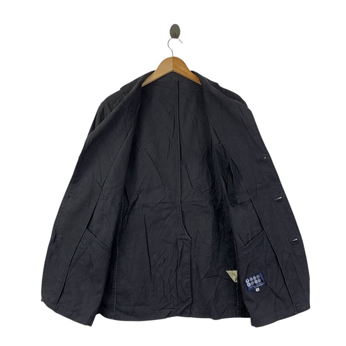 Takeo Kikuchi Takeo Kikuchi TK Black Workwear Blazer Jacket Cotton Size 40R - 5 Thumbnail