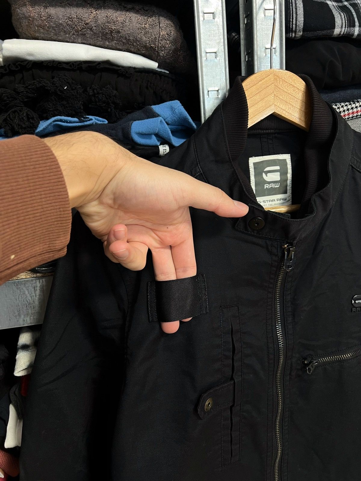 G-Star G-Star Raw Jacket Hamzer Biker Overshirt Cargo Zip Pockets Size US M / EU 48-50 / 2 - 4 Thumbnail