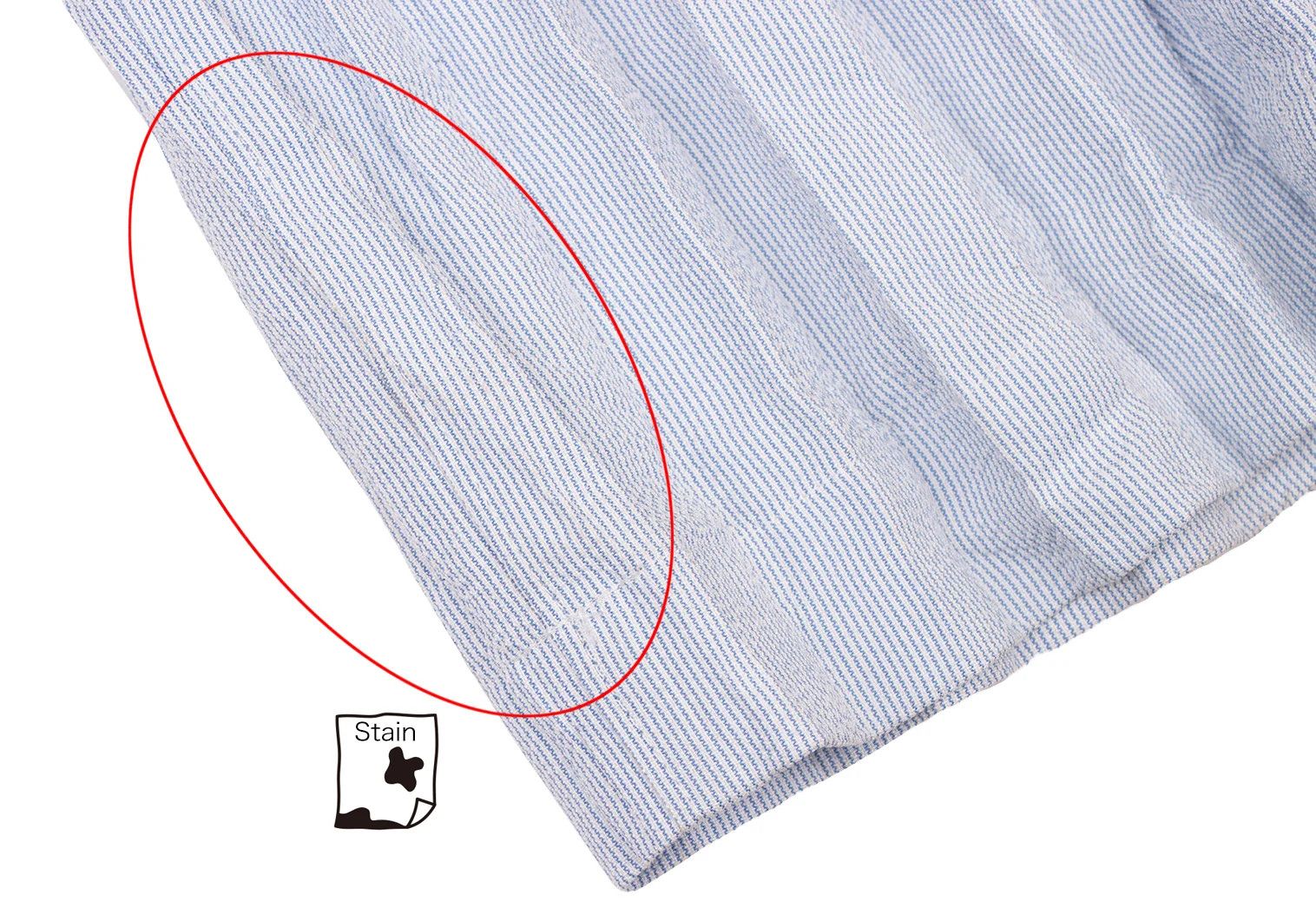 Issey Miyake Pleated Stripe Pants in Blue and White Size US 30 / EU 46 - 12 Thumbnail