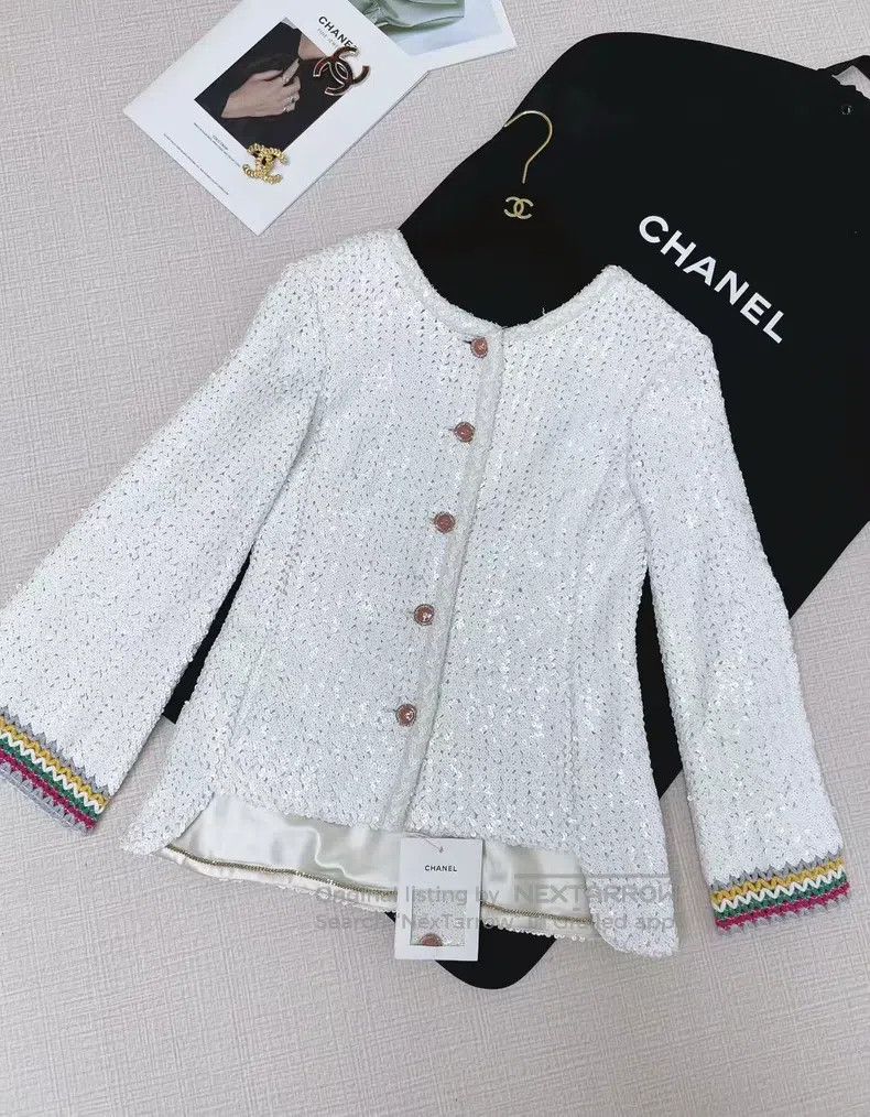 Chanel Chanel Spring and summer series long-sleeved sequin jacket Size XS / US 0-2 / IT 36-38 - 2 Thumbnail