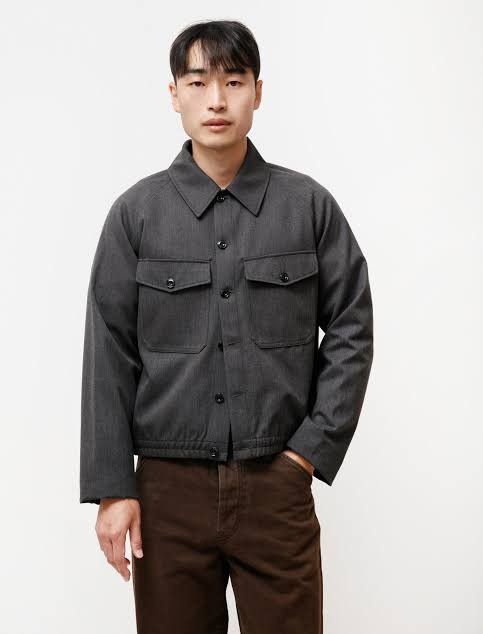 Lemaire Lemaire 20AW Military Blouson Anthracite Overshirt Size US L / EU 52-54 / 3 - 8 Thumbnail