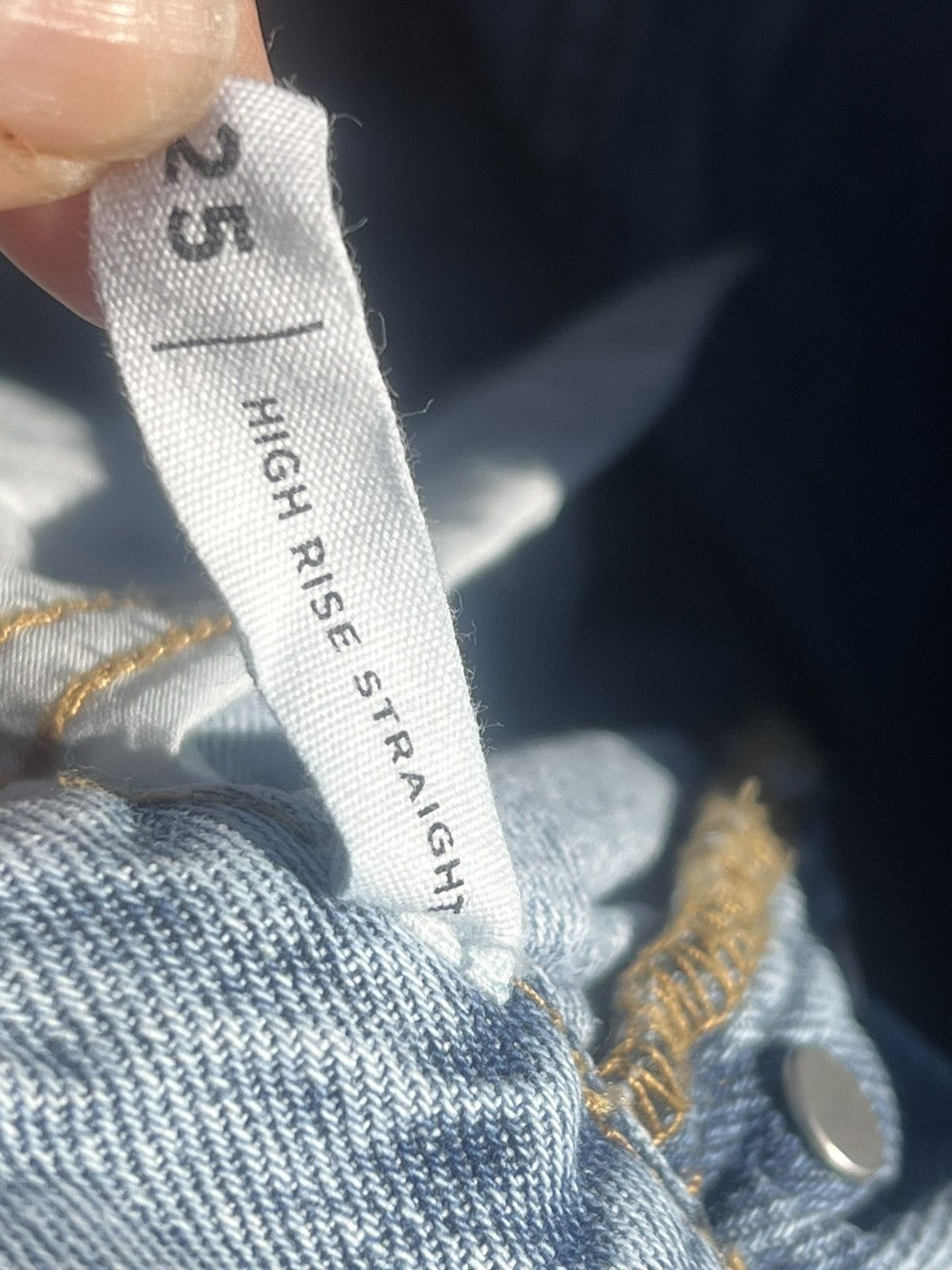 Pacsun PacSun Eco Butterfly High Waisted Straight Leg Jeans Size 25" / US 0 / IT 36 - 15 Thumbnail