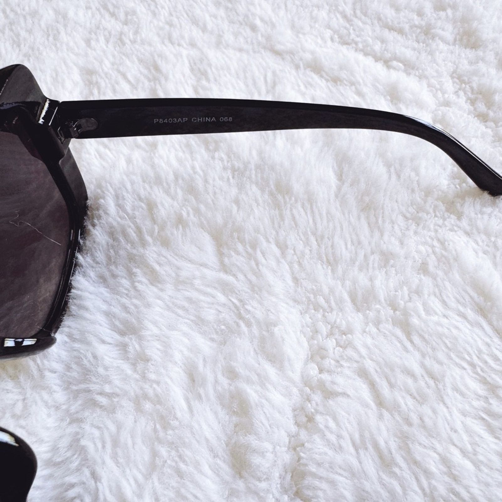 Other Eva Gloss Black Square-Framed Sunglasses Size ONE SIZE - 6 Thumbnail