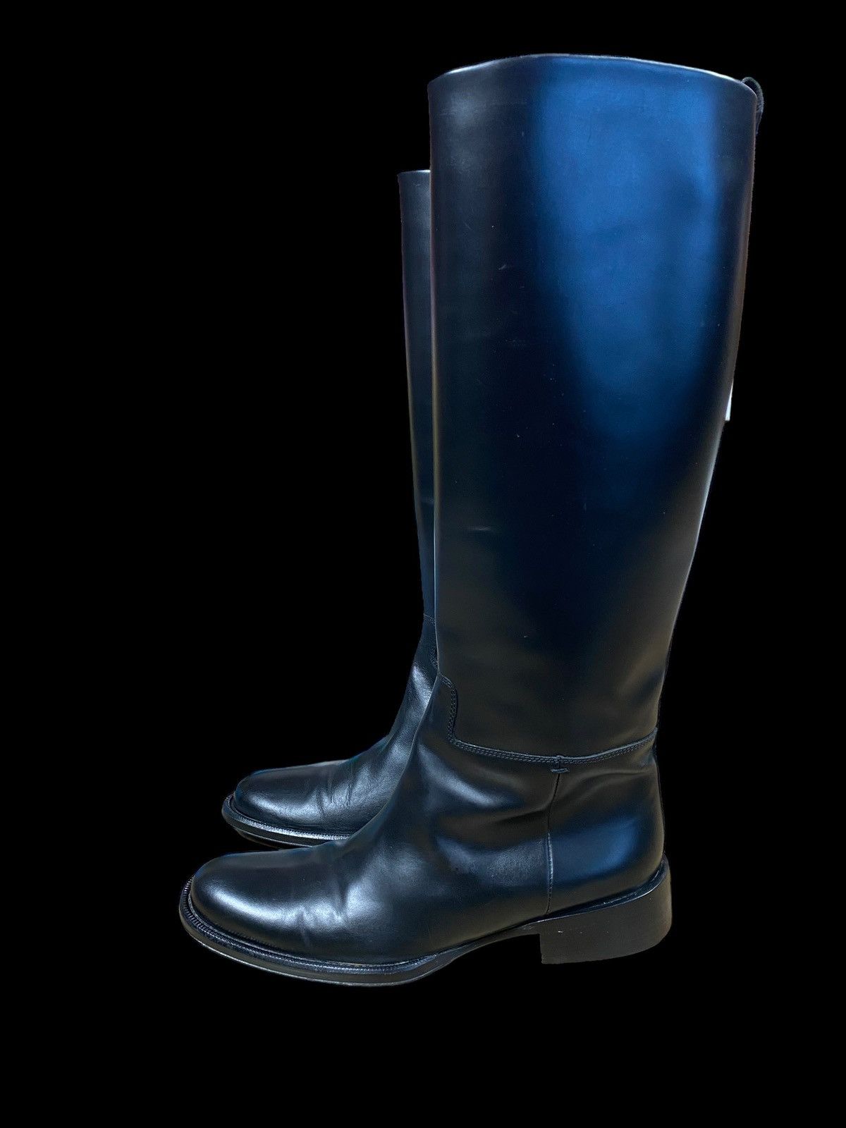 Burberry × Vintage Y2K Burberry Novacheck Buckle Riding Boots Size 37.5 Size US 7.5 / IT 37.5 - 4 Thumbnail