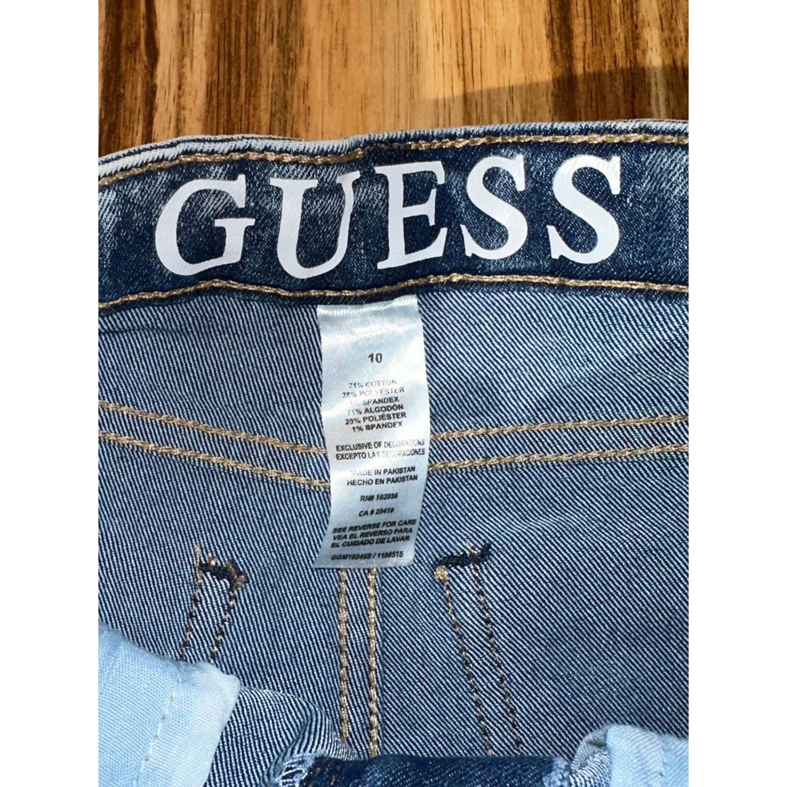 Guess Guess Light Blue Jeans Size 10 Size 32" / US 10 / IT 46 - 6 Thumbnail
