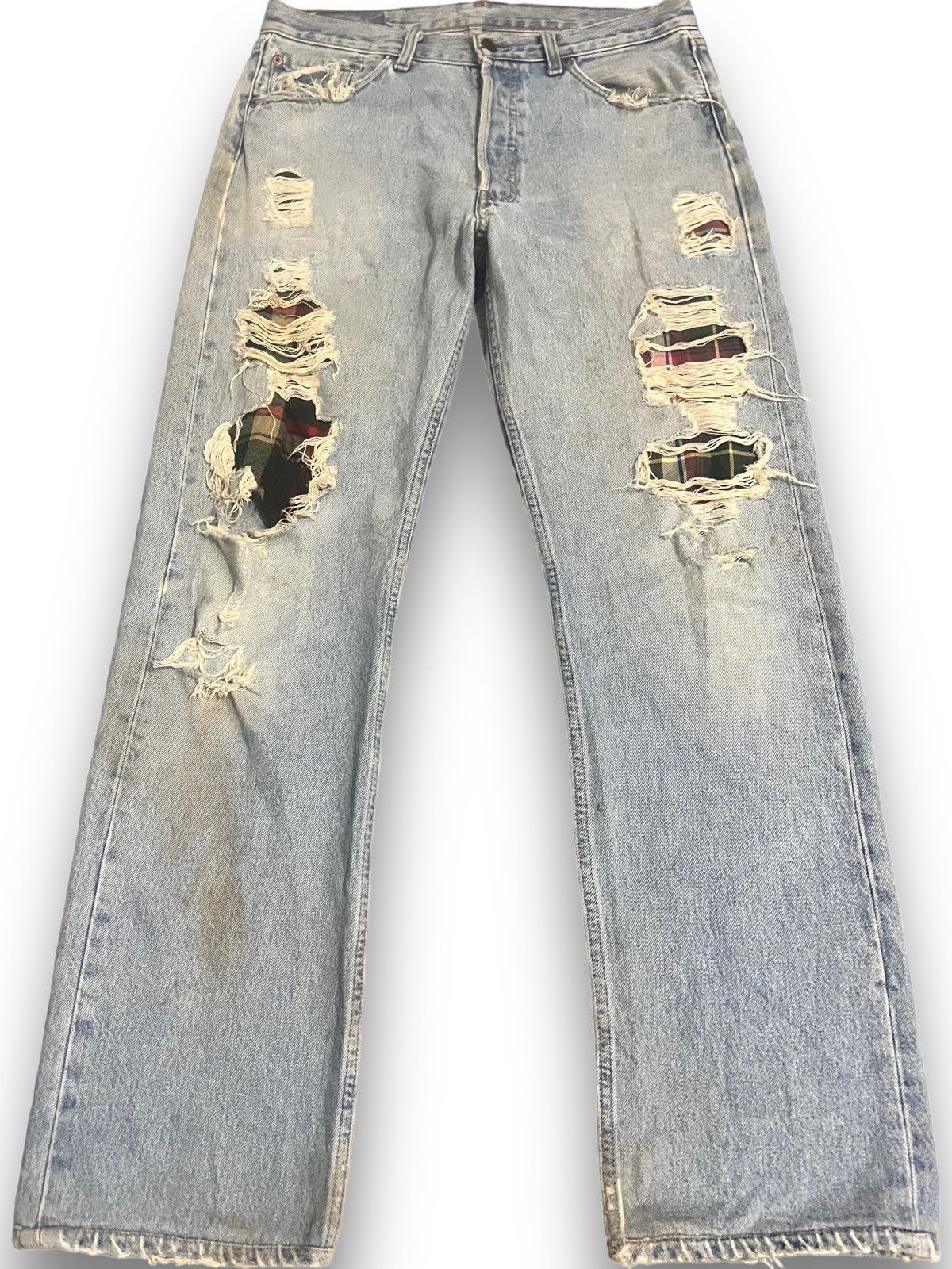 Japanese Brand × Vintage Vintage Japanese Brand Distressed Denim Size US 33 - 1 Thumbnail