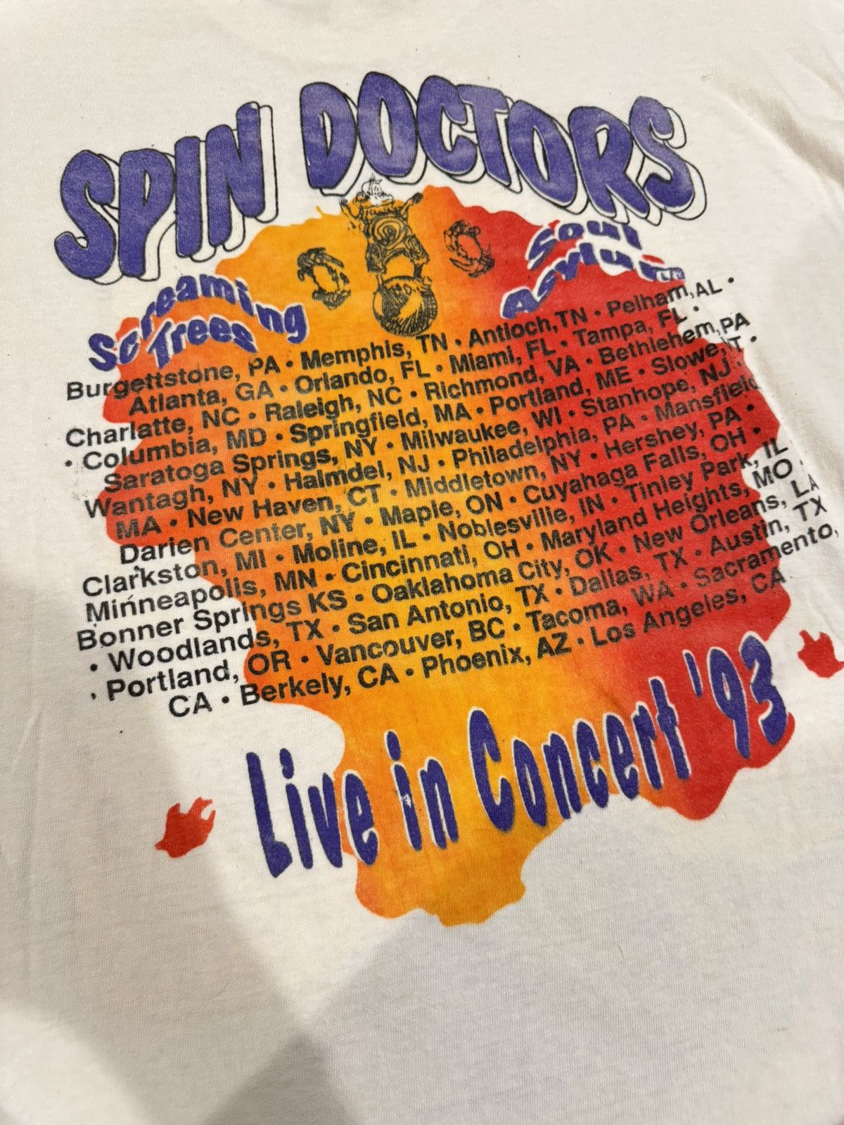 Band Tees Spin Doctors xScreaming Tree xSoul Asylum Live Concert 1993’ Size US XL / EU 56 / 4 - 4 Thumbnail