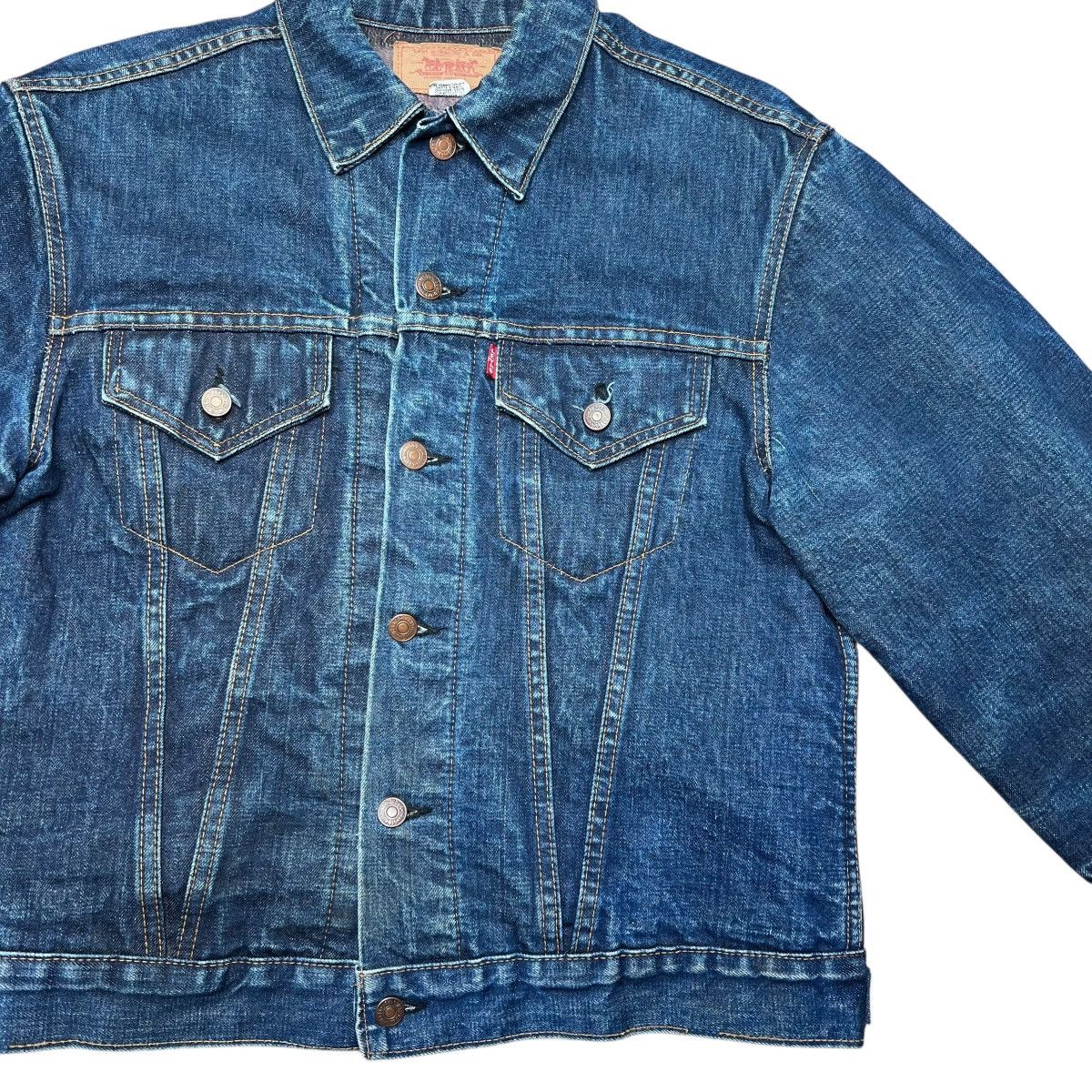 Levi's 60s Levi’s Big E Type III Trucker Blanket Lined Denim Jacket Size US L / EU 52-54 / 3 - 10 Thumbnail