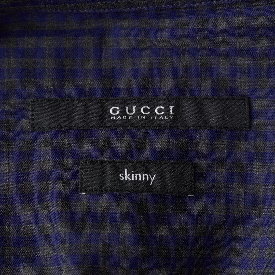 Gucci Gucci Men's Plaid Pocket Shirt Size US M / EU 48-50 / 2 - 7 Thumbnail