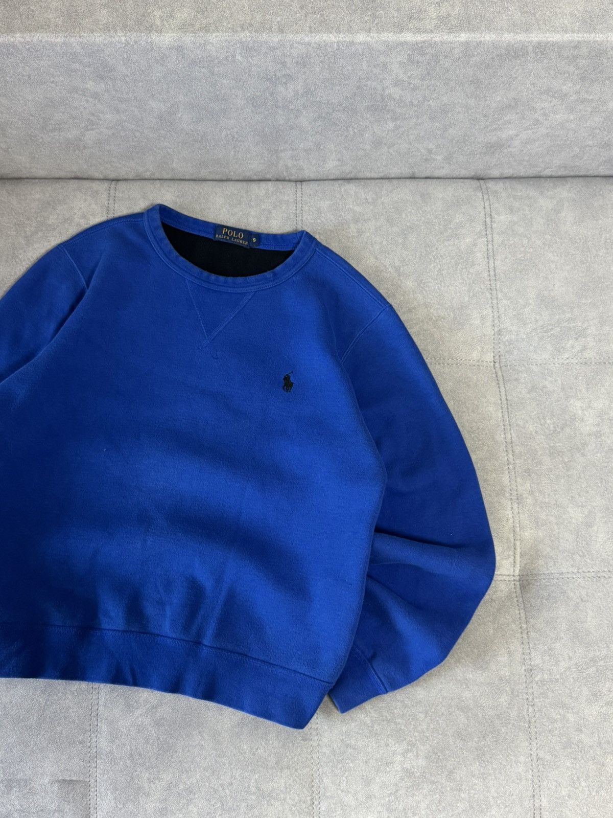 Polo Ralph Lauren × Vintage Vintage Polo Ralph Lauren blue fleece sweatshirt size S Size US S / EU 44-46 / 1 - 5 Thumbnail