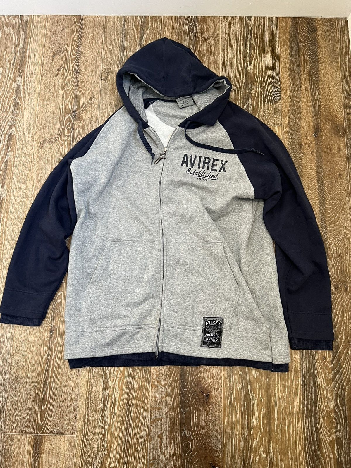 Avirex Vintage y2k avirex zipup hoodie Size US XL / EU 56 / 4 - 1 Thumbnail