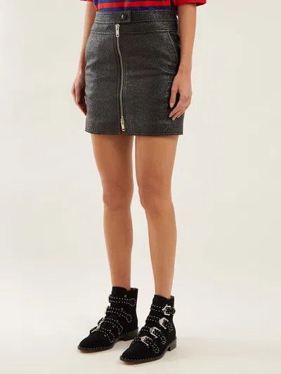 Givenchy o1y0925 Mini Skirt in Black Size 30" / US 8 / IT 44 - 2 Thumbnail