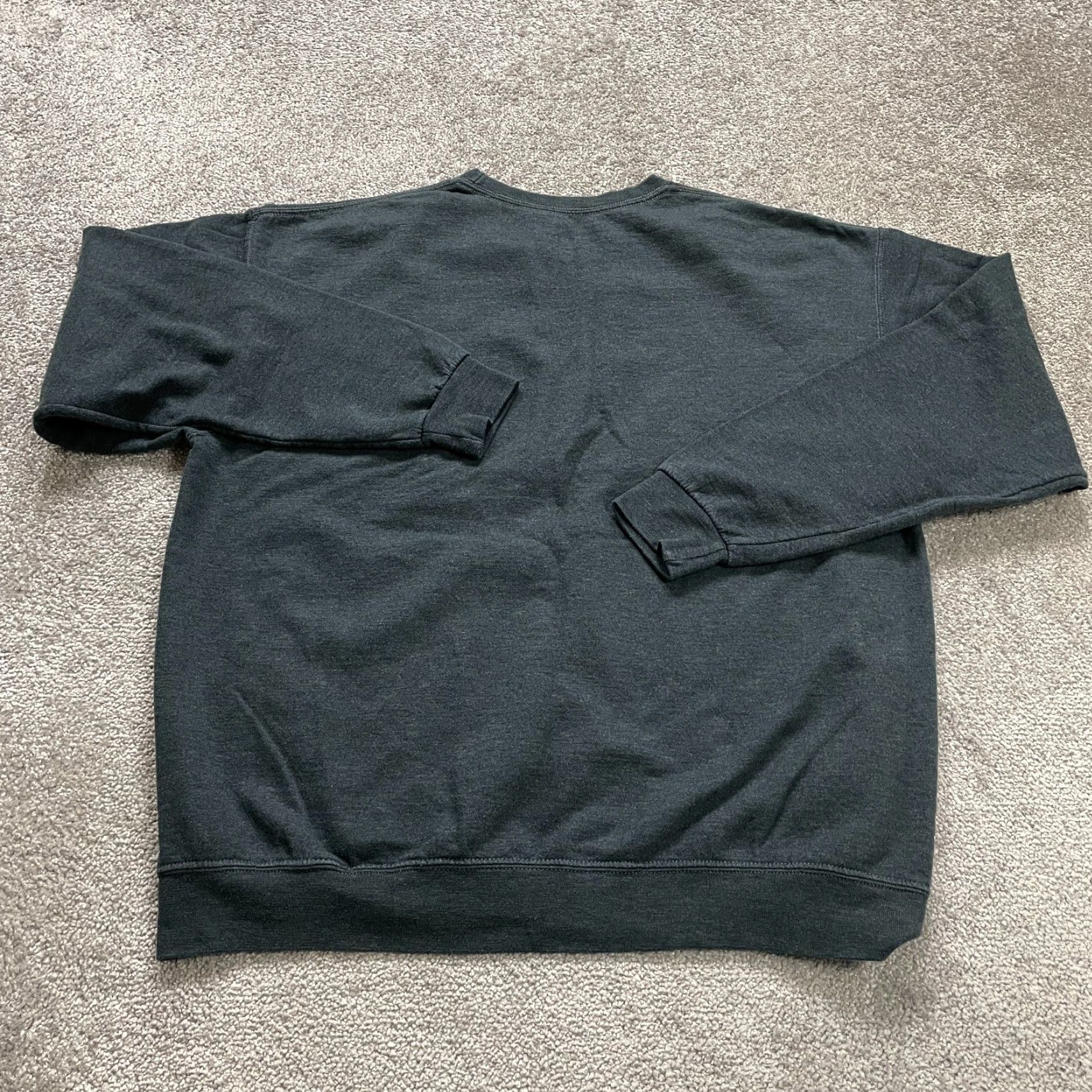 Athletic Works Athletic Works Pullover Sweatshirt Mens XL Dark Gray Crew Neck Fleece Outdoor Size US XL / EU 56 / 4 - 2 Thumbnail