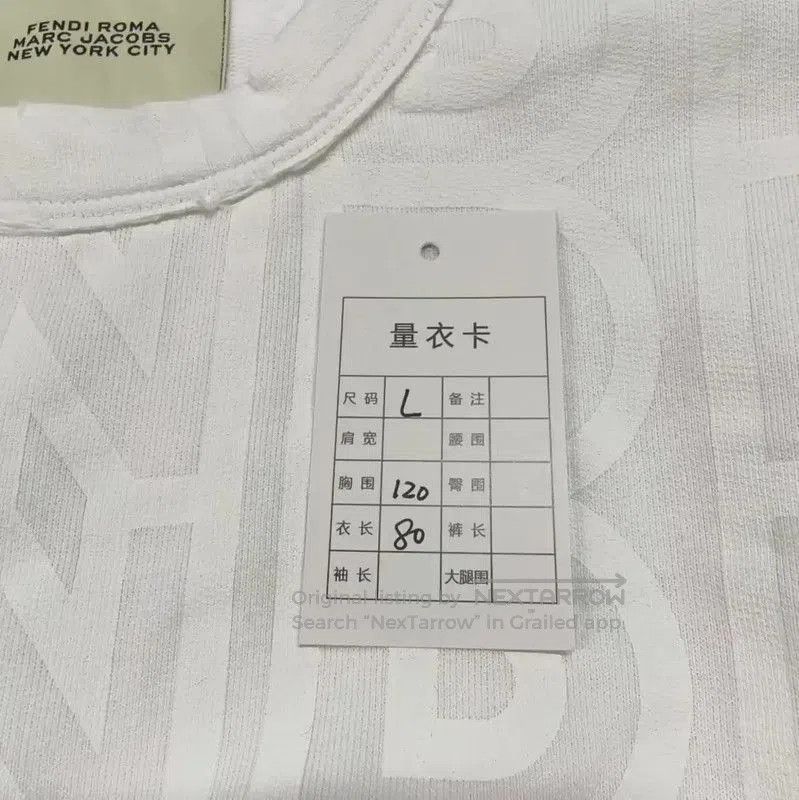 Fendi Fendi White Cotton Men's T-Shirt . Size US L / EU 52-54 / 3 - 5 Thumbnail
