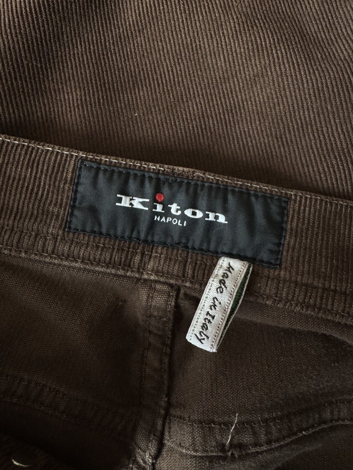 Kiton 🔥🔥 Kiton Brown Corduroy Pants Size US 35 - 5 Thumbnail