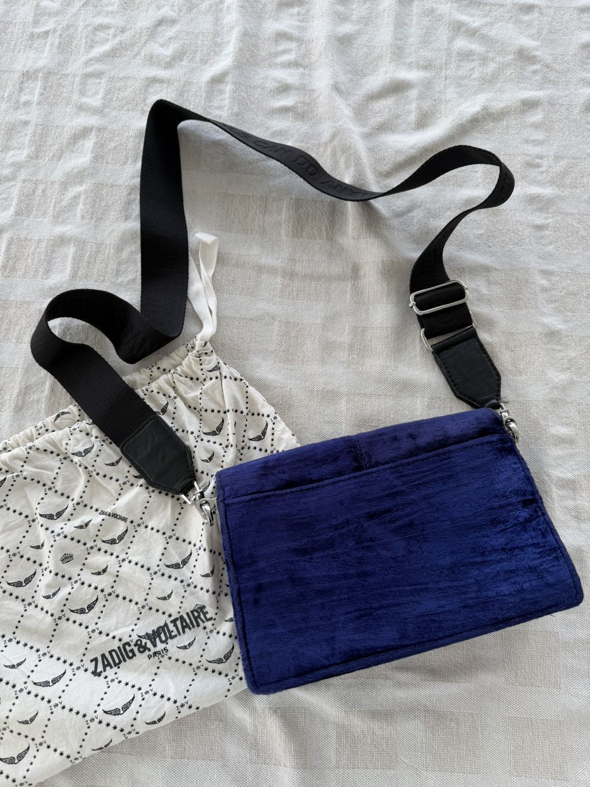 Zadig & Voltaire Zadig & Voltaire Blue Velvet Wing Bag Size ONE SIZE - 3 Thumbnail