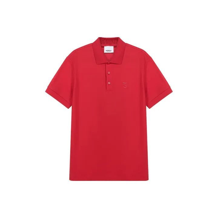 Burberry Burberry Burberry Red Cotton Short Sleeve Polo-2507 Size US S / EU 44-46 / 1 - 1 Thumbnail