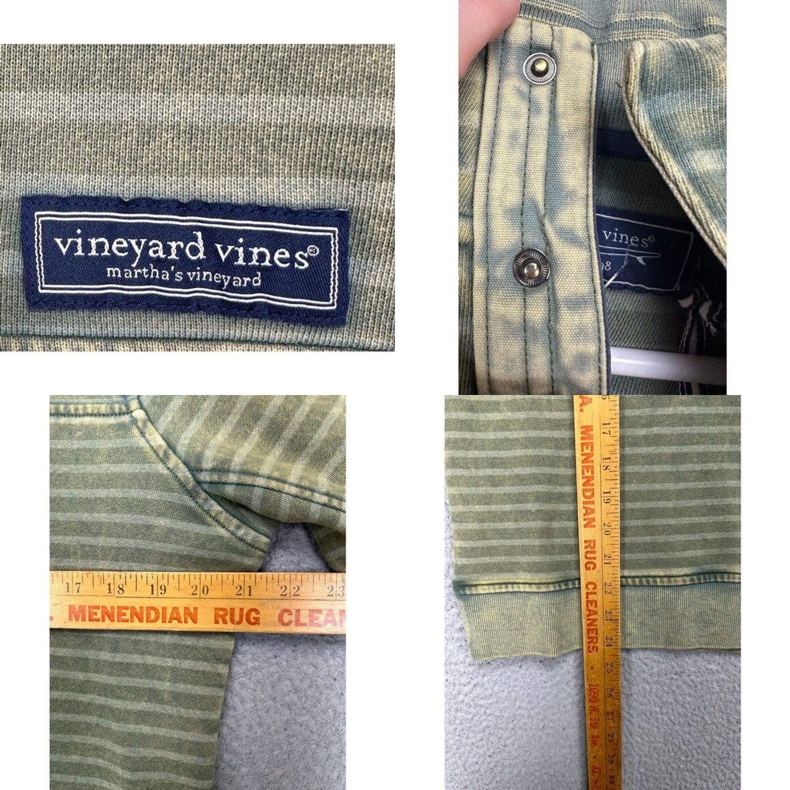 Vineyard Vines Vineyard Vines Sweatshirt Henley Mens XS Green Woodhouse Garment Dye Shep NEW Size US XS / EU 42 / 0 - 8 Thumbnail