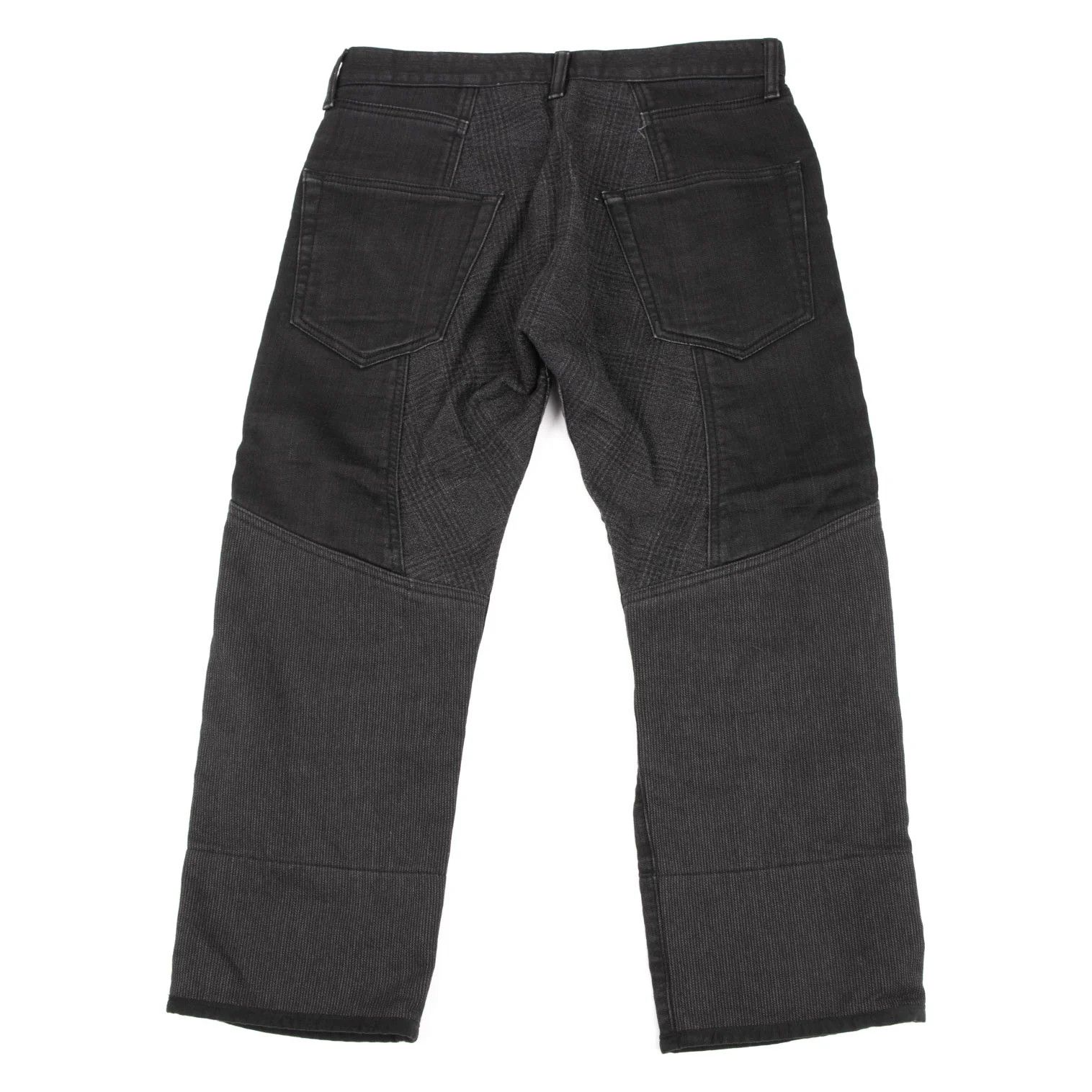 Junya Watanabe Black Denim Pants with Mixed Fabric Details, Size XS Size US 28 / EU 44 - 1 Thumbnail