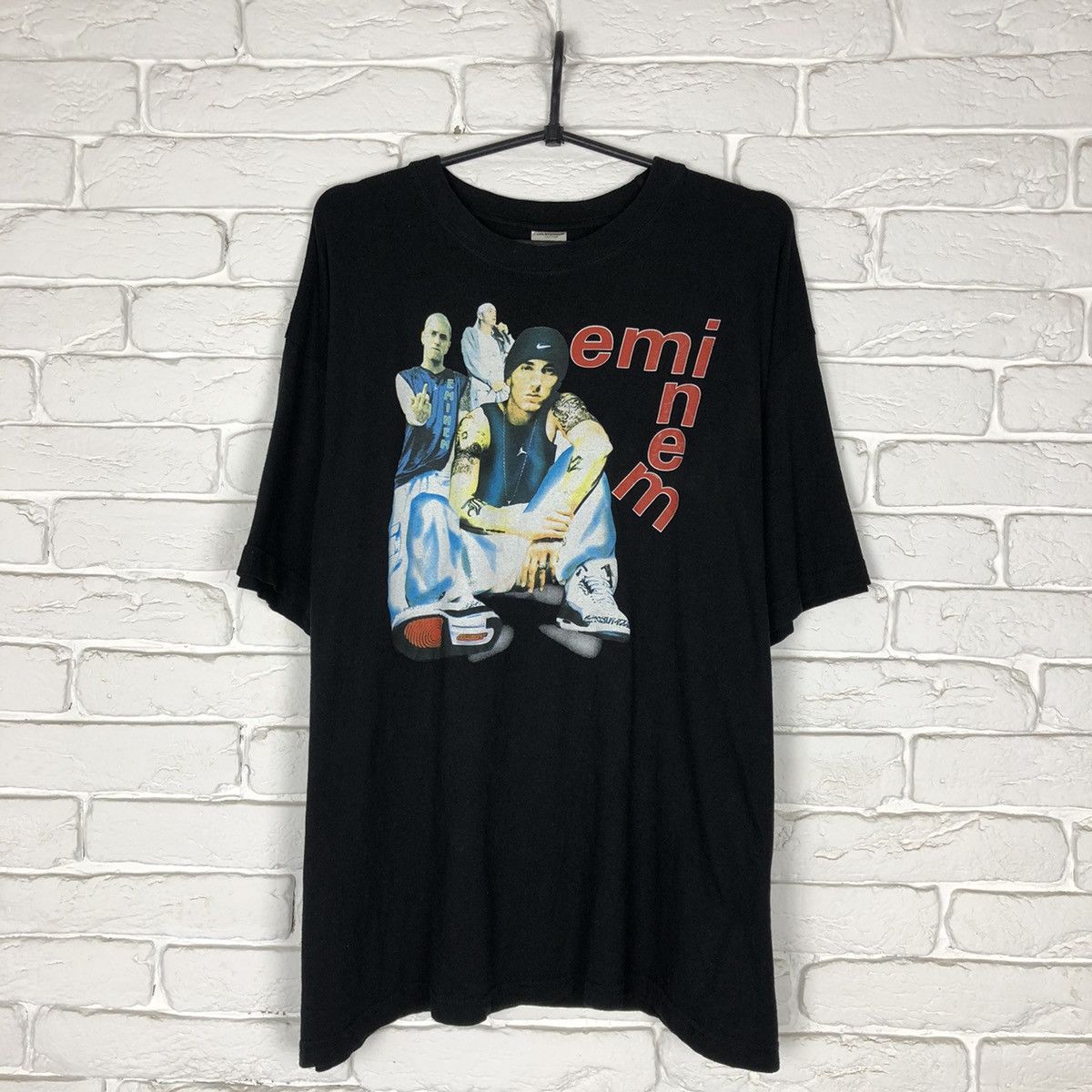 image of Eminem Vintage Tee T Shirt in Black, Men's (Size 2XL)