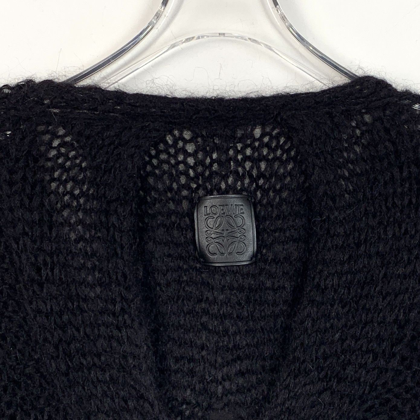 Loewe Loewe Mohair V-Neck Buttoned Long Knit Cardigan (Size S) Size S / US 4 / IT 40 - 4 Thumbnail