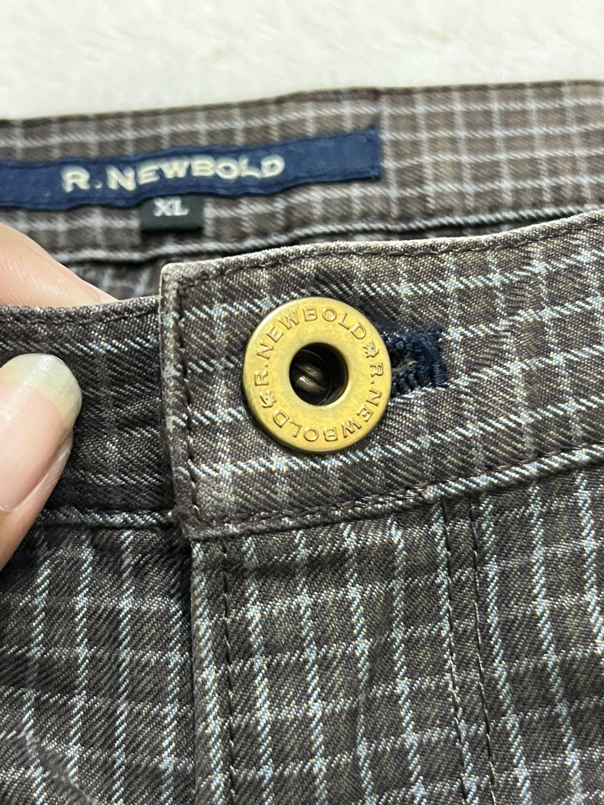 Other R Newbold Plaid Side Stripe Pants Brown Size 33 Rare Size US 33 - 11 Thumbnail