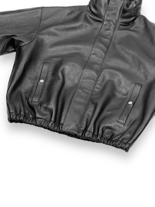 John Elliott John Elliott Leather Jumper Jacket – Black (Size Medium) Size US M / EU 48-50 / 2 - 10 Thumbnail