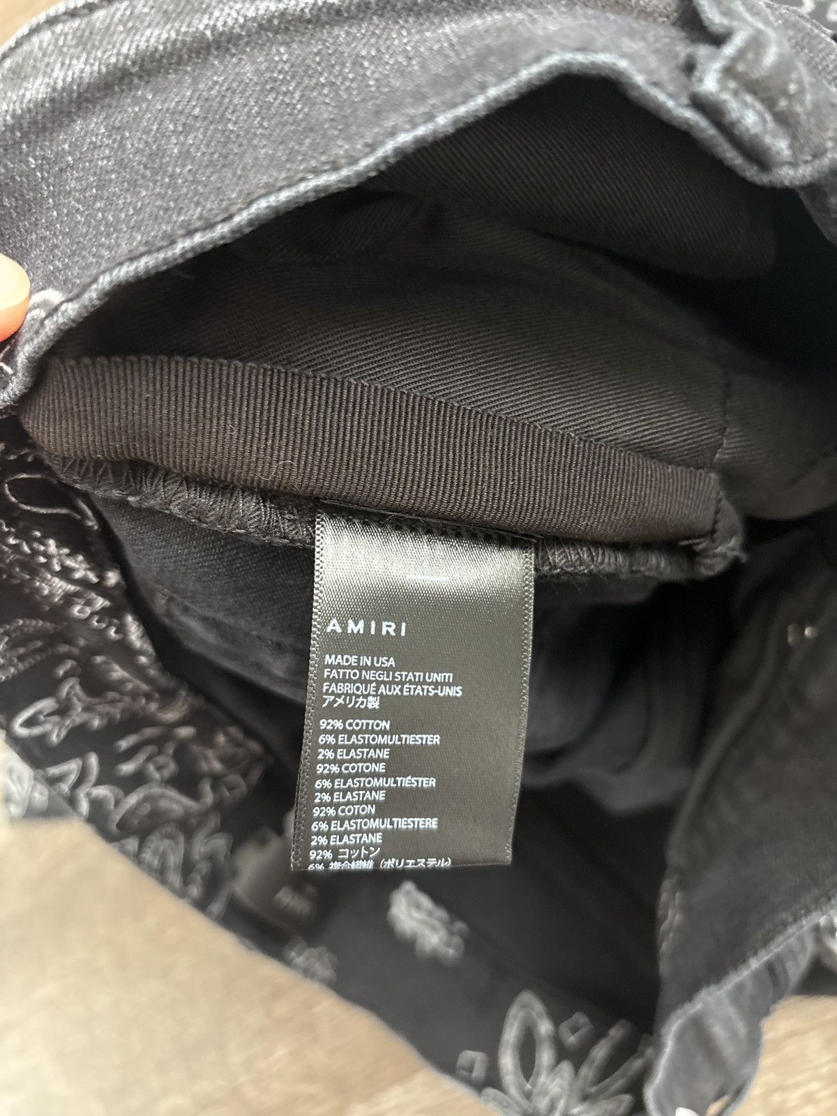 Amiri Flocked Bandana Jean Size US 34 / EU 50 - 6 Thumbnail