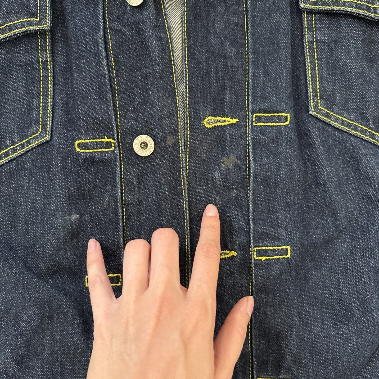 Guess Guess Vintage Jean Jacket dark wash Mens Size L Size US L / EU 52-54 / 3 - 7 Thumbnail