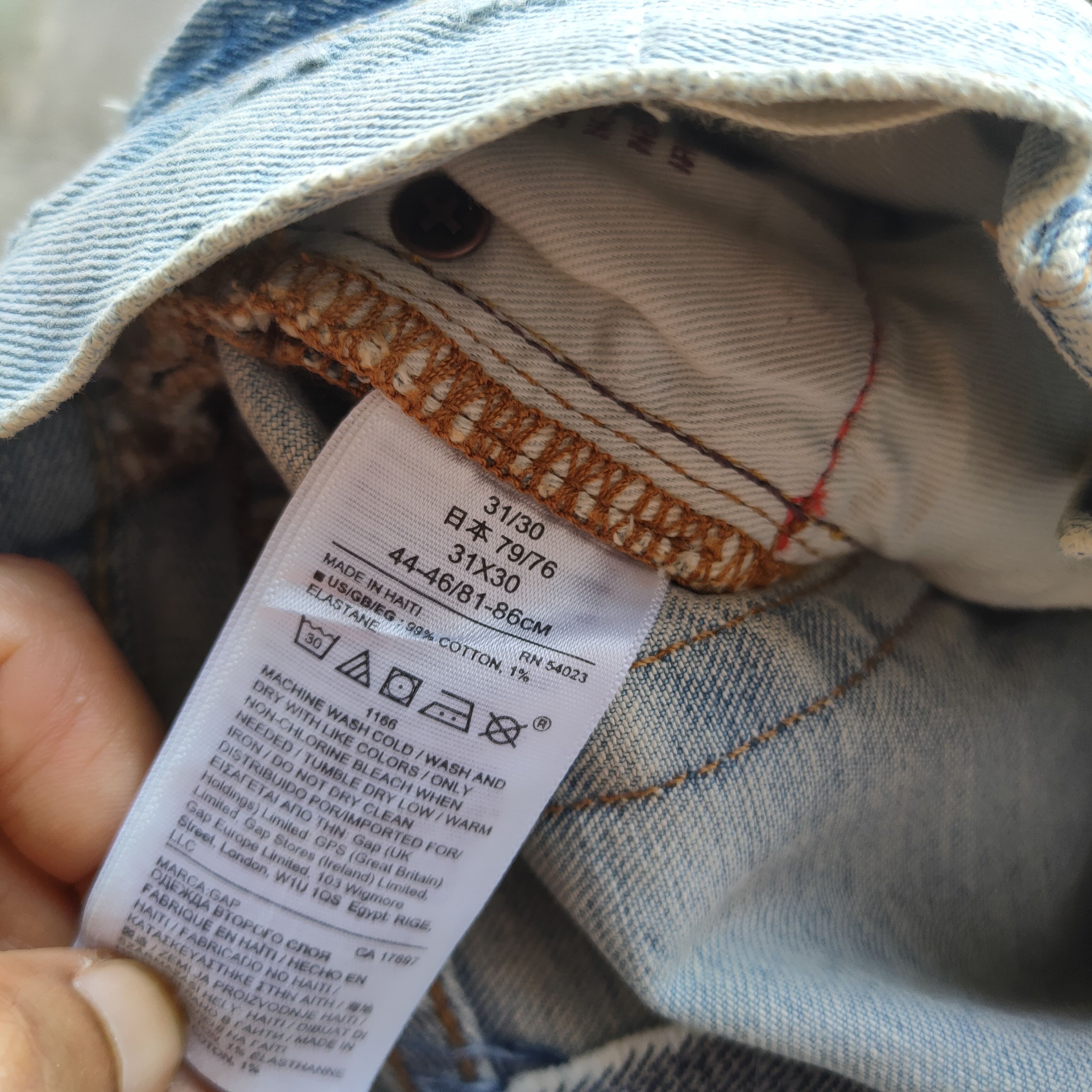 Gap W32 VINTAGE GAP FADED BLUE DISTRESSED JEAN PANTS Size US 32 / EU 48 - 15 Thumbnail