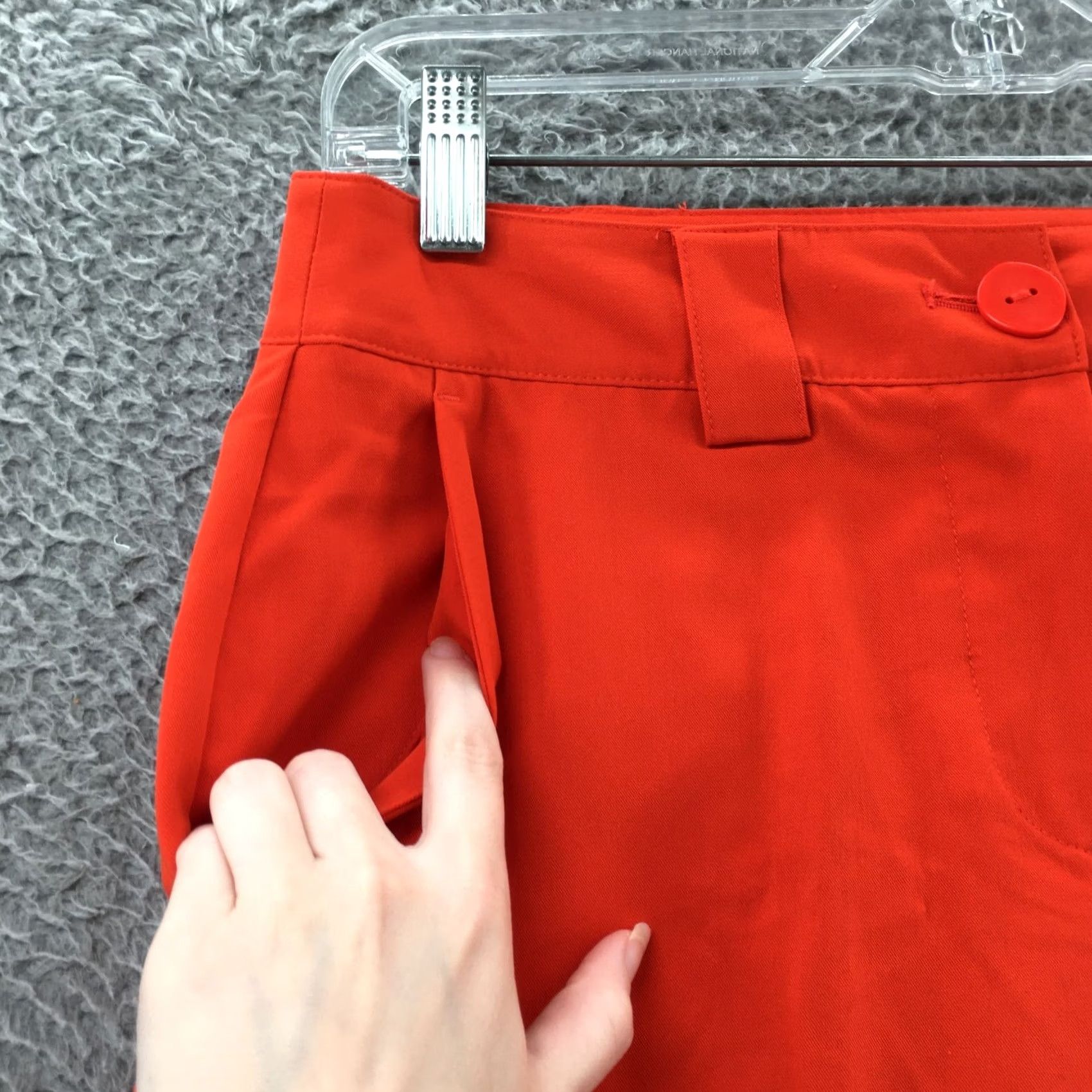 Worthington Worthington Orange Petite 4P Straight Leg High Rise Trouser Pants Womens Low Rise? No, High Rise. Size 30" / US 8 / IT 44 - 5 Thumbnail