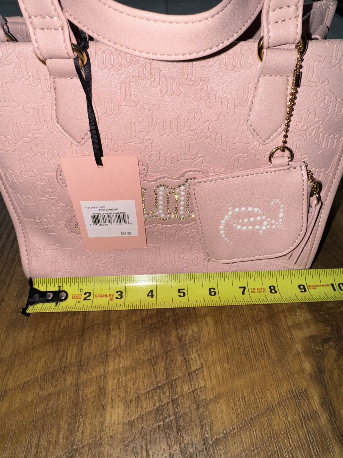 Juicy Couture Juicy Couture Pink Dimond Handbag Size ONE SIZE - 4 Thumbnail