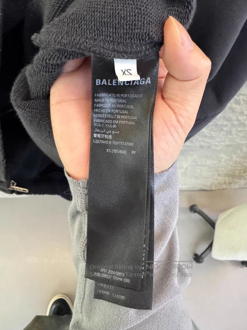 Balenciaga Balenciaga Zip-Up Hooded Sweatshirt Jacket Size US XS / EU 42 / 0 - 6 Thumbnail