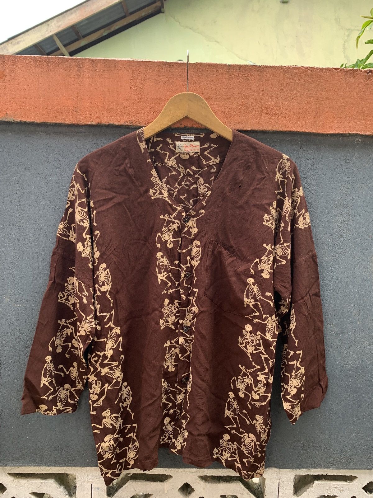 Dry Bones Dry bones skull single needle shirt Size US L / EU 52-54 / 3 - 1 Thumbnail