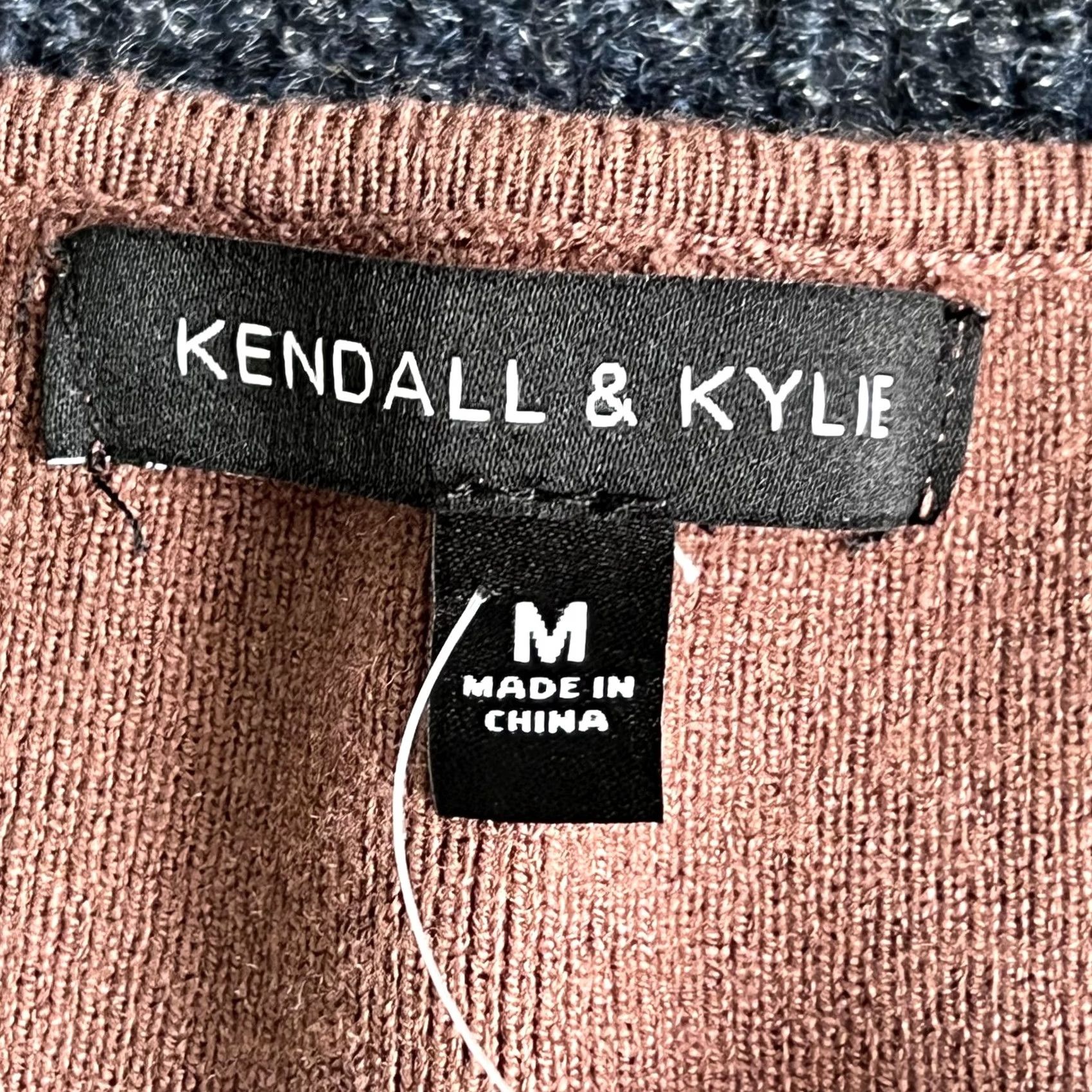 Vintage Kendall And Kylie Sweater Womens Medium Brown V Neck Cutout Knit Long Sleeve Size M / US 6-8 / IT 42-44 - 4 Thumbnail